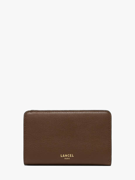 Portefeuille Leder Lancel Bruin bcbg A14019