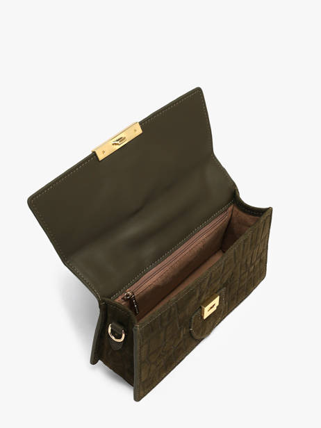 Cross Body Tas Suede Exo Lancaster Groen suede exo 63 ander zicht 2