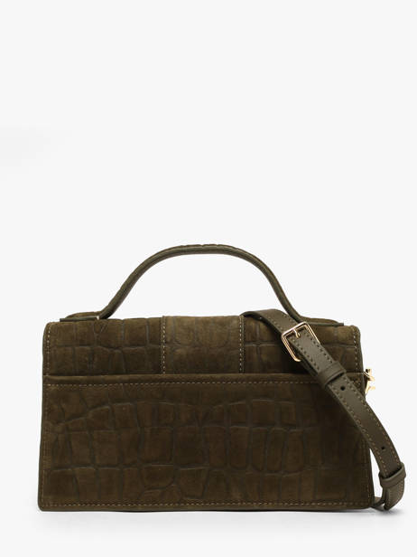 Cross Body Tas Suede Exo Lancaster Groen suede exo 63 ander zicht 3