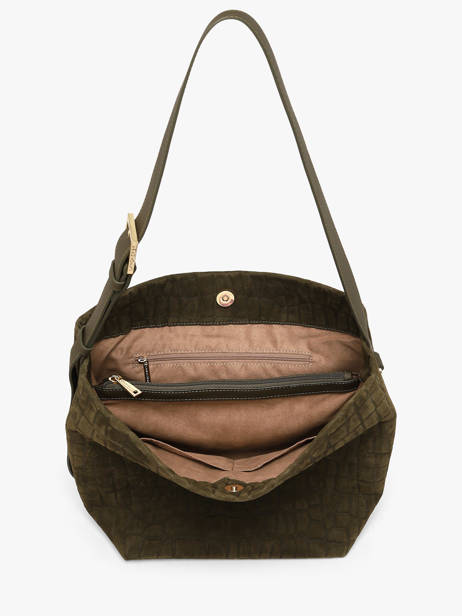 Schoudertas Suede Exo Lancaster Groen suede exo 65 ander zicht 2