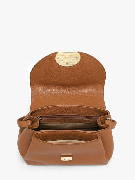 Cross Body Tas Milano Pia Leder Lancaster Bruin milano pia 130 ander zicht 2