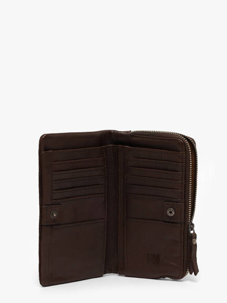 Portefeuille Leder Biba Bruin leather ENO2L ander zicht 1