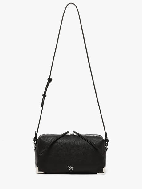 Cross Body Tas Bauletto Leder Pinko Zwart love bag soft 6761A3CX ander zicht 1