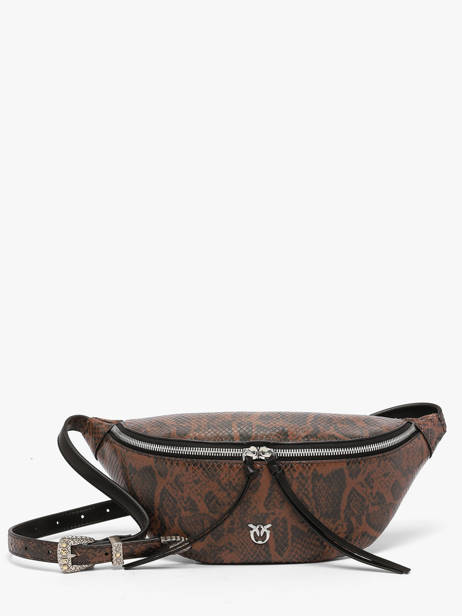 Heuptasje Leder Pinko Bruin love bag icon 6724A3E5