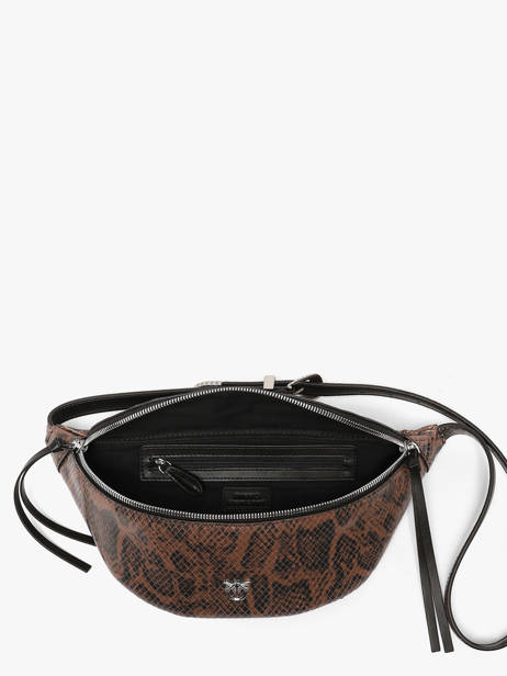 Heuptasje Leder Pinko Bruin love bag icon 6724A3E5 ander zicht 4
