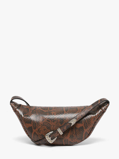 Heuptasje Leder Pinko Bruin love bag icon 6724A3E5 ander zicht 5