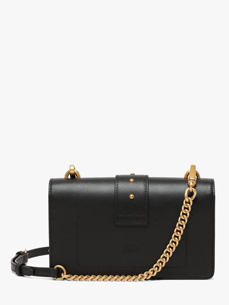 Cross Body Tas Mini Love One Leder Pinko Zwart love bag icon 7071A0F1 ander zicht 4