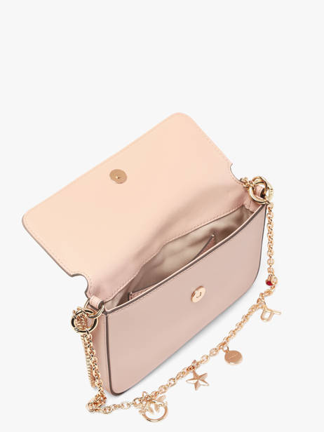 Telefoontasje Love Bag Charms Leder Pinko Roze love bag icon 7028A0QO ander zicht 3