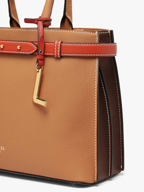 Handtas Faubourg Leder Lancel Bruin faubourg A13548 ander zicht 3