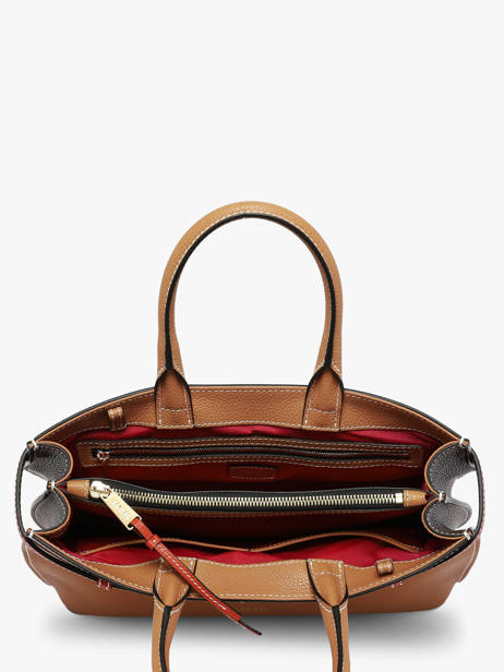 Handtas Faubourg Leder Lancel Bruin faubourg A13548 ander zicht 4