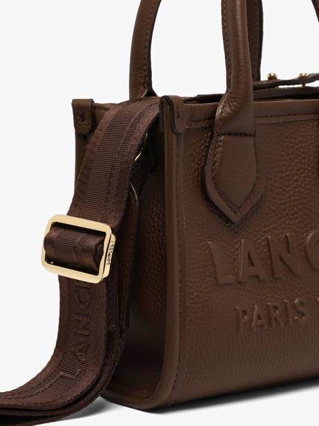 Cross Body Tas Mini Jour Leder Lancel Bruin jour A14078 ander zicht 3