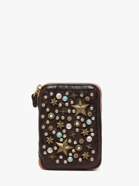 Portemonnee Leder Campomaggi Bruin poppi 2060ND