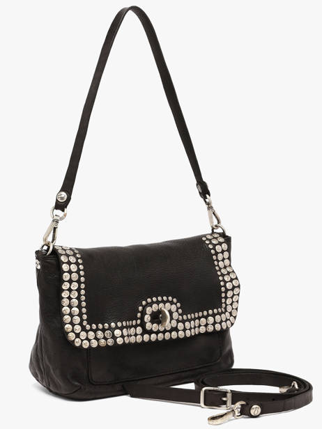 Cross Body Tas Orchidea Leder Campomaggi Zwart orchidea 25890ND ander zicht 1