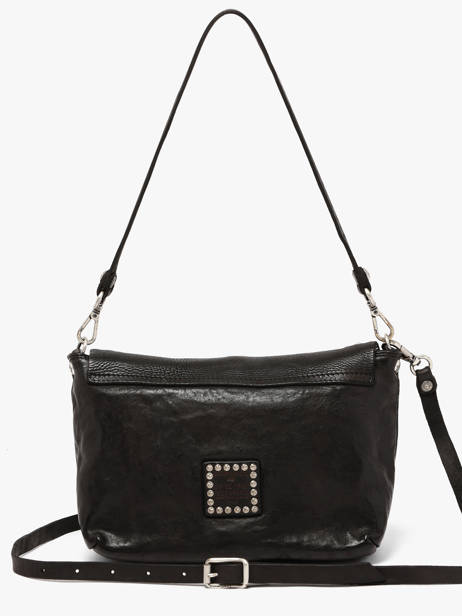 Cross Body Tas Orchidea Leder Campomaggi Zwart orchidea 25890ND ander zicht 4