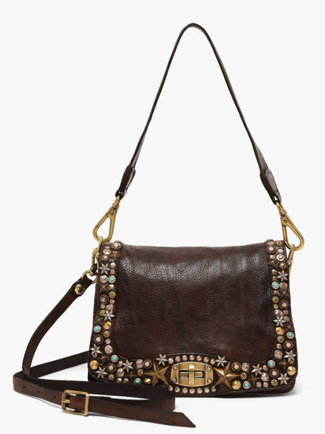 Cross Body Tas Poppi Leder Campomaggi Bruin poppi 38610ND