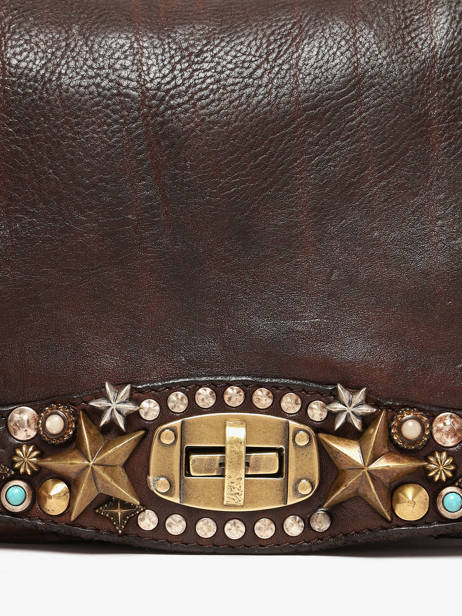 Cross Body Tas Poppi Leder Campomaggi Bruin poppi 38610ND ander zicht 2