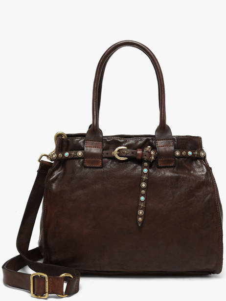 Handtassen Poppi Leder Campomaggi Bruin poppi 41020ND