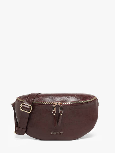 Belt Bag Lauren Met Croco Textuur Laurent david Rood ld bags 901