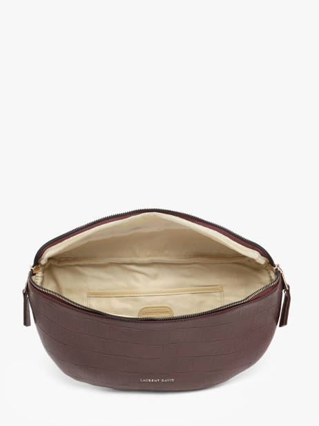 Belt Bag Lauren Met Croco Textuur Laurent david Rood ld bags 901 ander zicht 2
