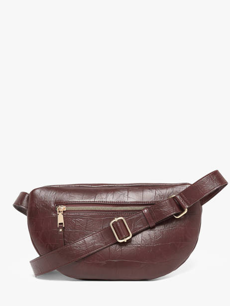 Belt Bag Lauren Met Croco Textuur Laurent david Rood ld bags 901 ander zicht 3