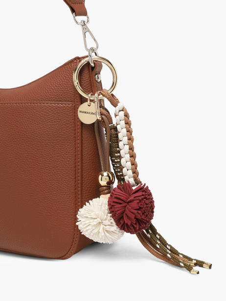 Tashengsel Viamailbag Veelkleurig short charm POMPOM ander zicht 1