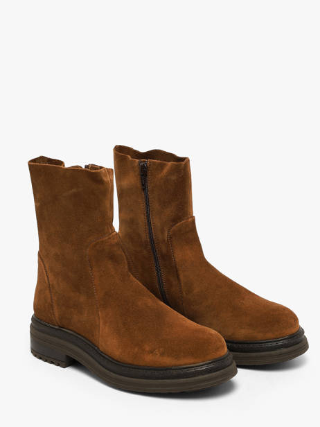 Enkellaarsjes Uit Leder Aliwell Bruin women A222083 ander zicht 1