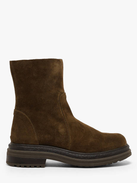 Enkellaarsjes Uit Leder Aliwell Bruin women A226124
