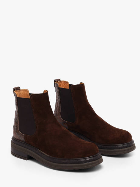 Chelsea Boots Uit Leder Aliwell Bruin women A226166 ander zicht 1