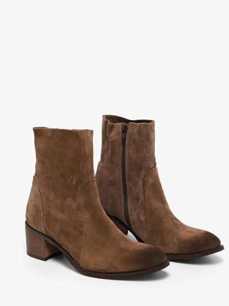 Enkellaarsjes Met Hak Uit Leder Aliwell Bruin women A225016 ander zicht 1