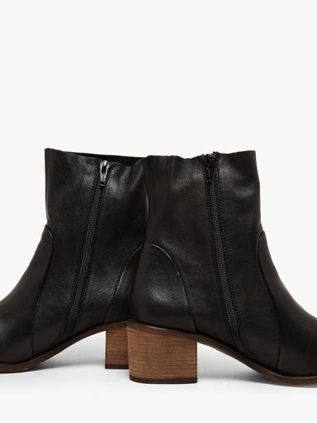Enkellaarsjes Met Hak Uit Leder Aliwell Zwart women A220003 ander zicht 2