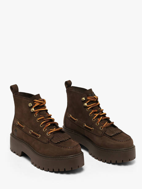 Boots Met Platformzool Uit Leder Timberland Bruin women 27YZW071 ander zicht 1
