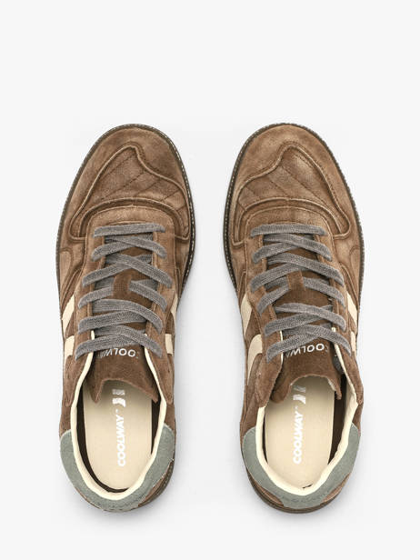 Sneakers Uit Leder Coolway Bruin men 8633811 ander zicht 3