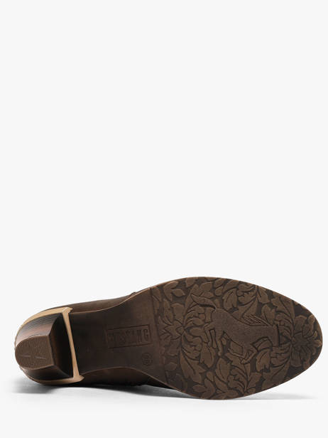 Enkellaarsjes Met Hak Mustang Bruin women M0012002 ander zicht 4