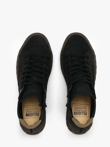 Enkelhoge Sneakers Uit Leder Palladium Zwart men 74996008 ander zicht 3