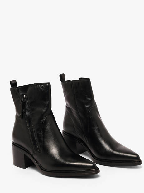 Enkellaarsjes Met Hak Uit Leder Mjus Zwart women L39214 ander zicht 1