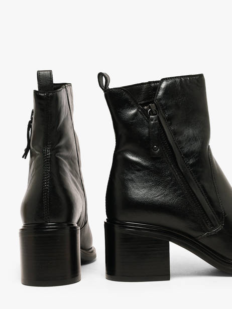 Enkellaarsjes Met Hak Uit Leder Mjus Zwart women L39214 ander zicht 2