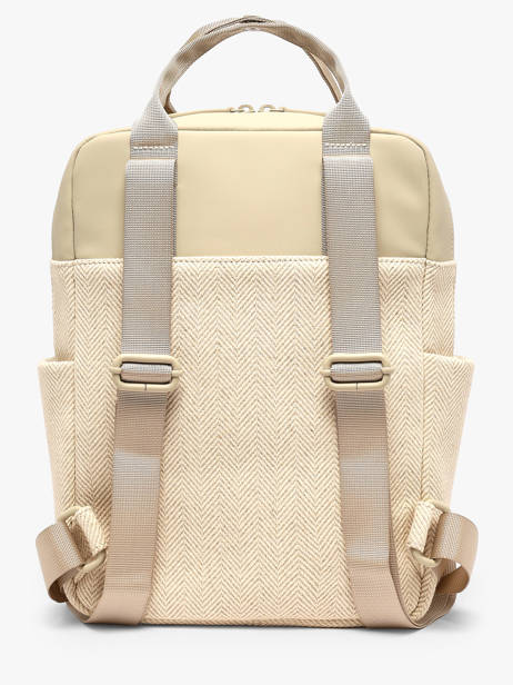 Rugzak 1 Compartiment Kapten and son Beige ibiza IB ander zicht 2