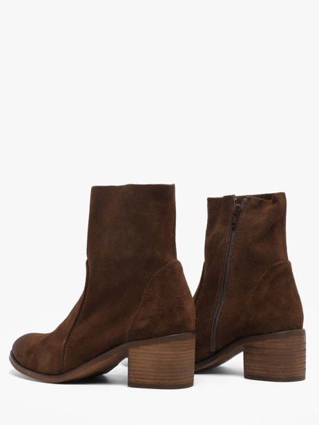 Enkellaarsjes Met Hak Uit Leder Aliwell Bruin women A224029 ander zicht 2