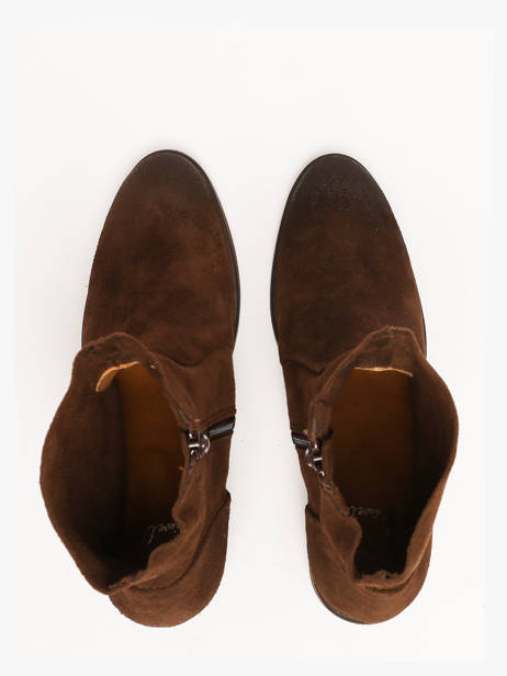 Enkellaarsjes Met Hak Uit Leder Aliwell Bruin women A224029 ander zicht 3