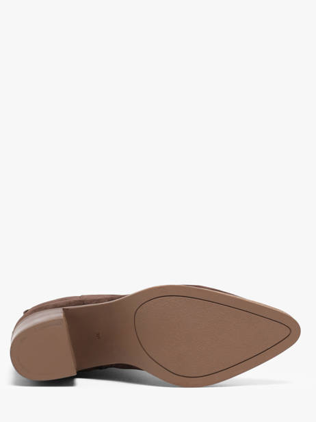 Enkellaarsjes Met Hak Uit Leder Another trend Bruin women 56281161 ander zicht 4