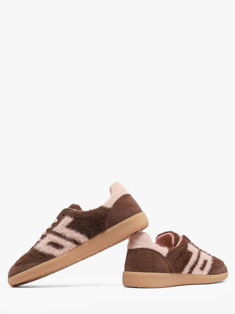 Sneakers Uit Leder Back 70 Bruin women 7 ander zicht 2