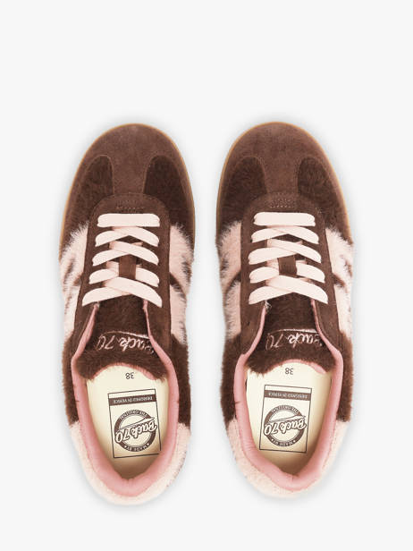 Sneakers Uit Leder Back 70 Bruin women 7 ander zicht 3