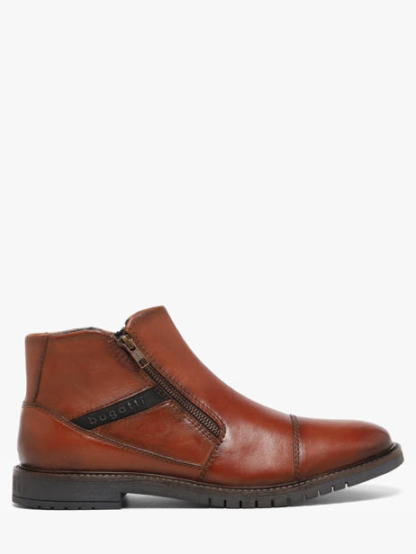 Enkellaarzen Uit Leder Bugatti Bruin men 3318373Q