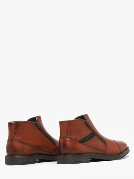 Enkellaarzen Uit Leder Bugatti Bruin men 3318373Q ander zicht 2