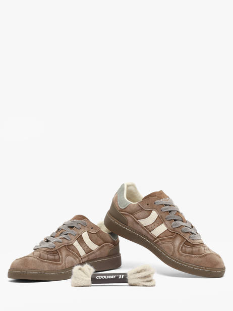 Sneakers Uit Leder Coolway Bruin women 7633401 ander zicht 2