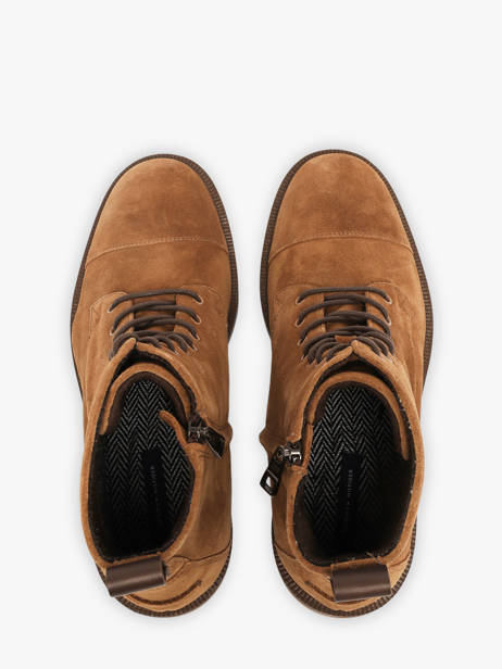 Enkellaarzen Uit Leder Tommy hilfiger Bruin men 5964GVQ ander zicht 3