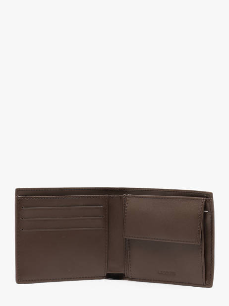 Portefeuille Fg Leder Lacoste Bruin fg NH1112FG ander zicht 1