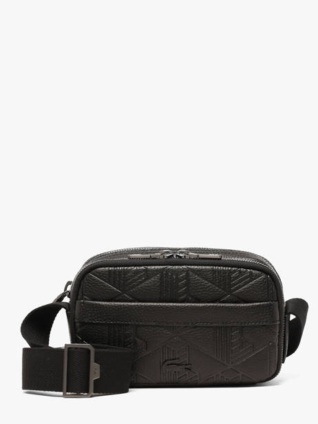 Cross Body Tas Lacoste Zwart megagrain NH5401GB