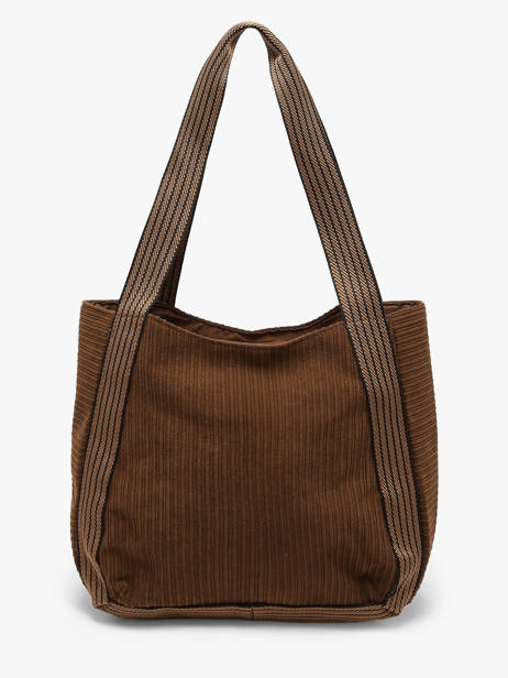 Schoudertas Velours Le voyage en panier Bruin velours AHP308 ander zicht 3