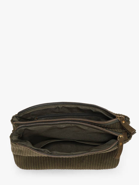 Cross Body Tas Velours Le voyage en panier Groen velours AHP309 ander zicht 1